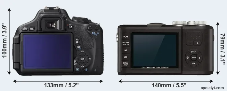Comparison 600D or X-U Typ 113 rear