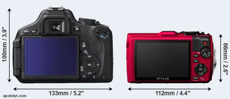 Comparison 600D or TG-4 rear