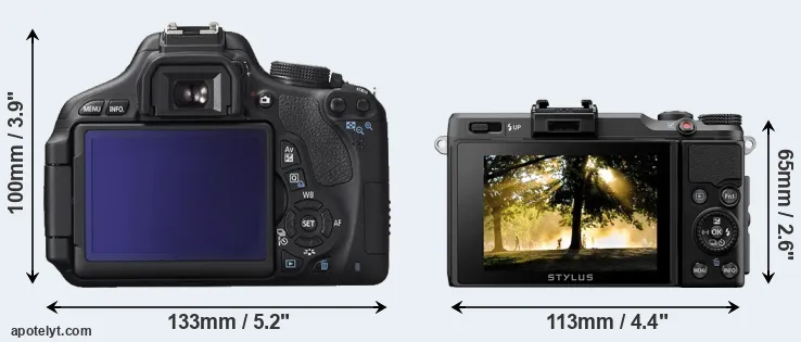 Comparison 600D or XZ-2 rear