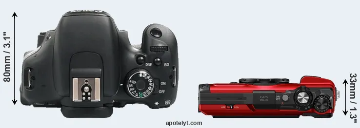 Compare 600D versus TG-7 top