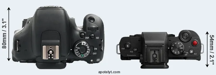 Compare 600D versus G110 top