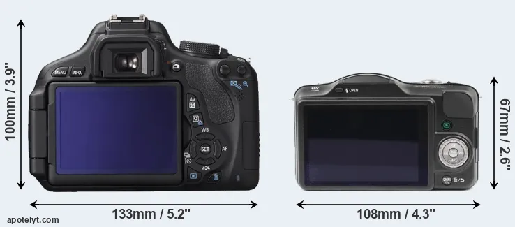 Comparison 600D or GF3 rear