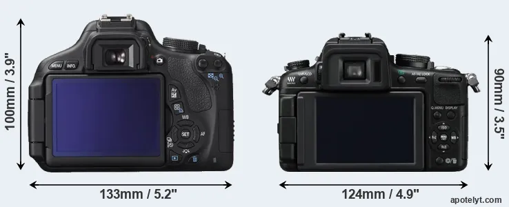Comparison 600D or GH2 rear