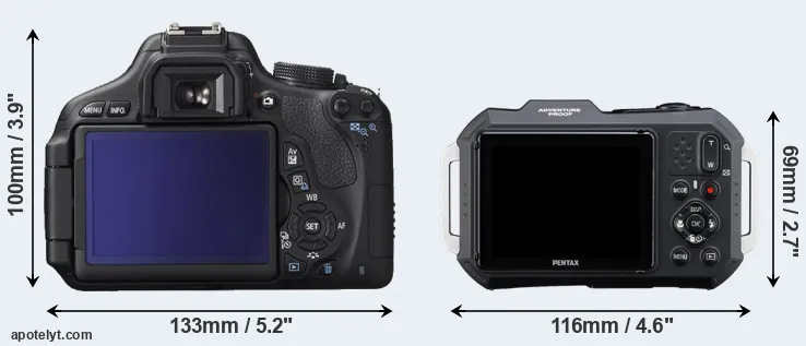 Comparison 600D or WG-1000 rear
