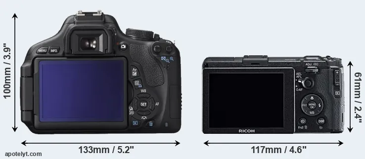 Comparison 600D or GR rear