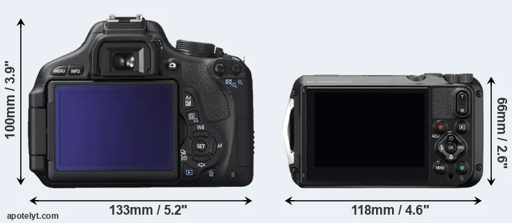 Comparison 600D or WG-6 rear