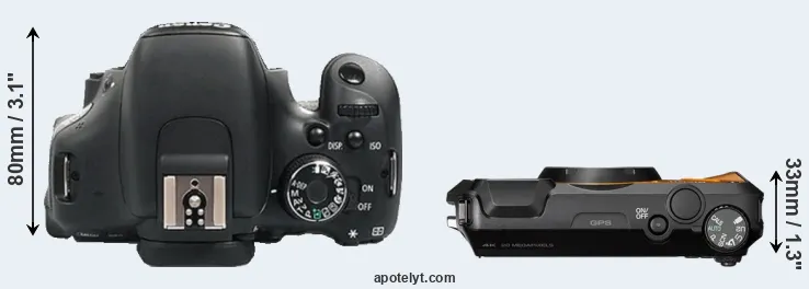 Compare 600D versus WG-6 top