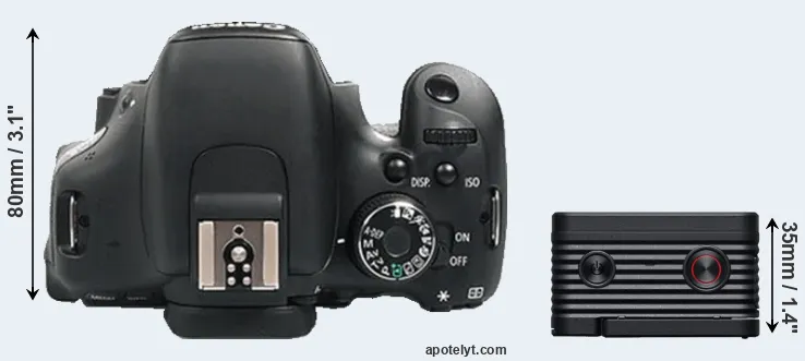 Compare 600D versus RX0 II top