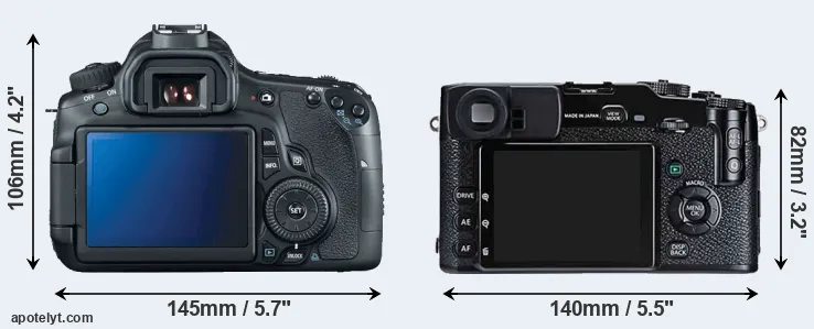 Comparison 60D or X-Pro1 rear