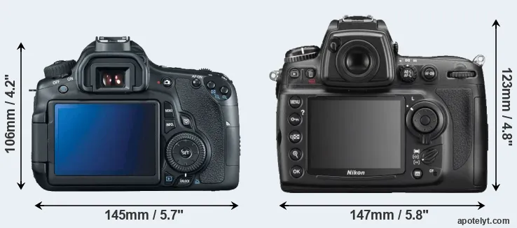 Comparison 60D or D700 rear