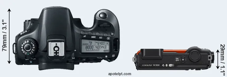 Compare 60D versus W300 top