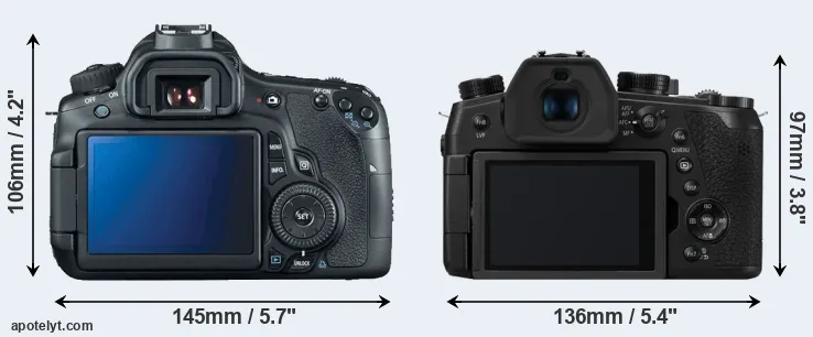 Comparison 60D or FZ1000 II rear