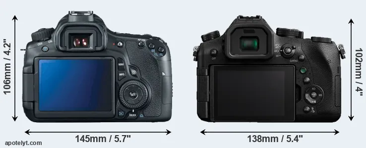 Comparison 60D or FZ2000 rear