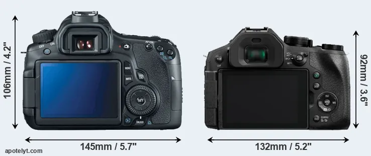 Comparison 60D or FZ330 rear