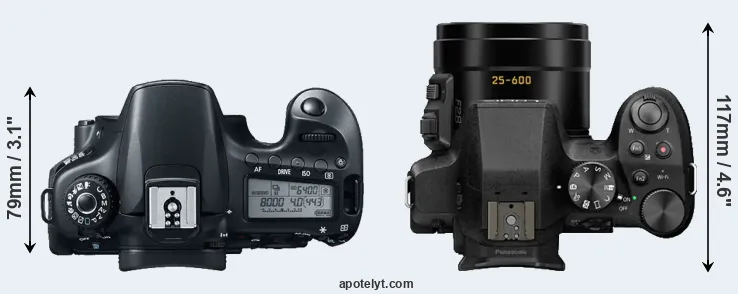 Compare 60D versus FZ330 top