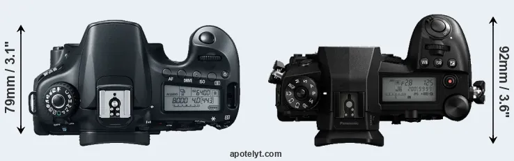 Compare 60D versus G9 top