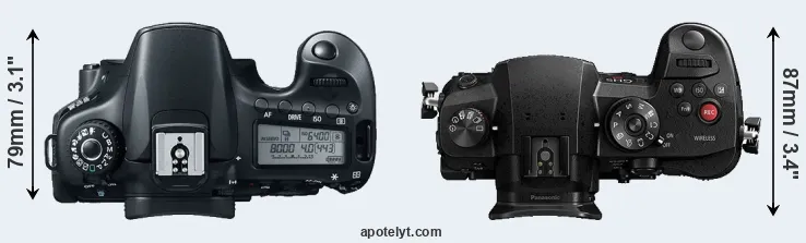 Compare 60D versus GH5s top