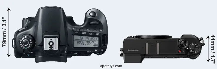 Compare 60D versus GX85 top
