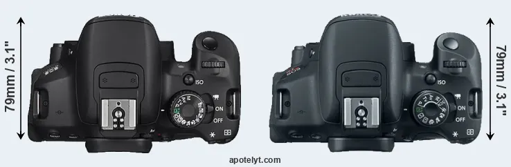 Compare 650D versus 700D top