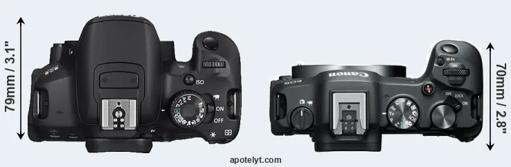 Compare 650D versus R8 top