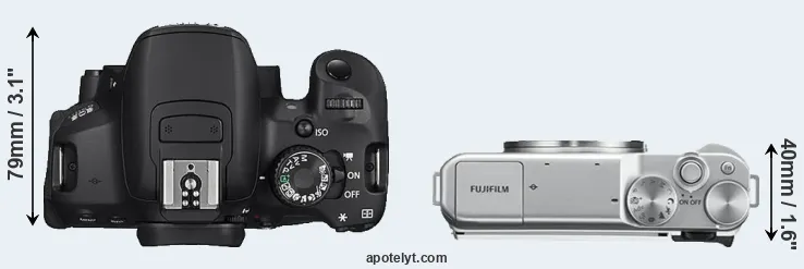 Compare 650D versus X-A10 top