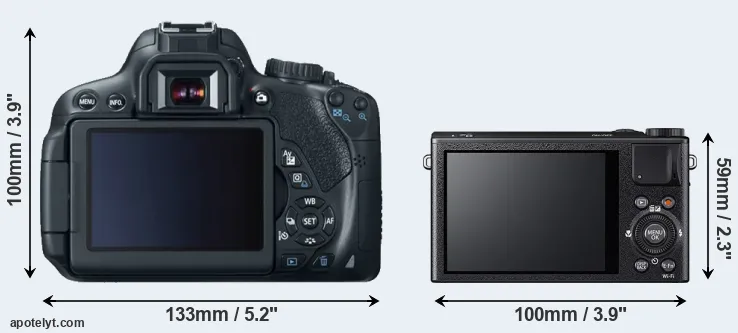 Comparison 650D or XQ1 rear