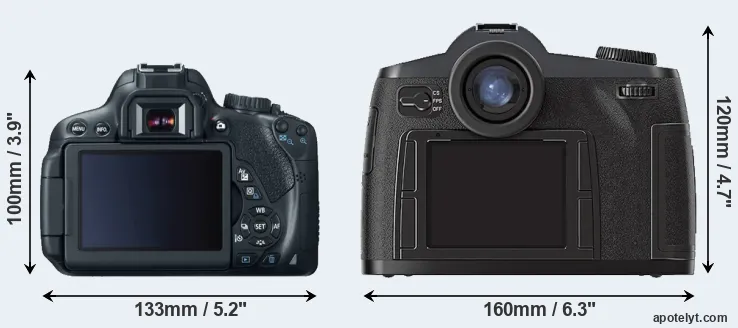 Comparison 650D or S2 rear