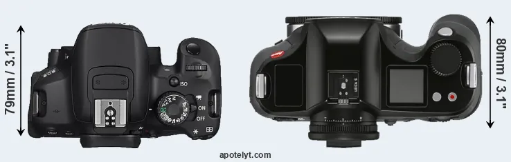 Compare 650D versus S3 top
