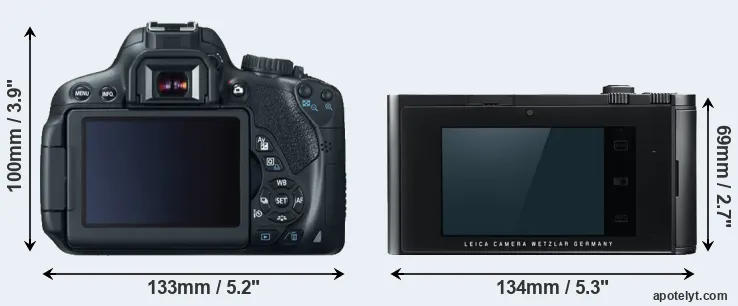 Comparison 650D or T Typ 701 rear