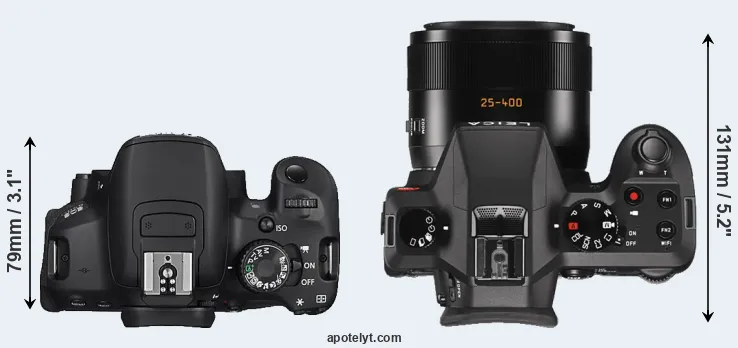 Compare 650D versus V-LUX Typ 114 top