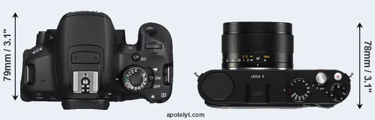 Compare 650D versus X Typ 113 top