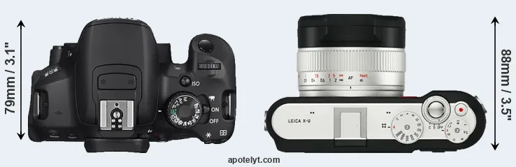 Compare 650D versus X-U Typ 113 top
