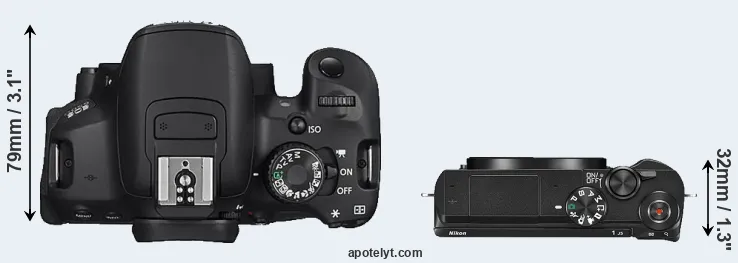 Compare 650D versus J5 top