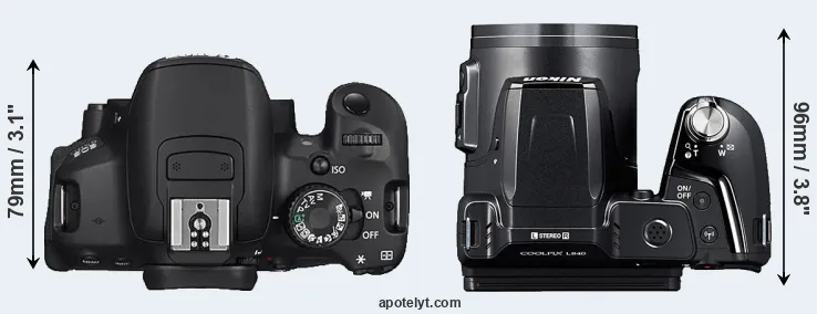 Compare 650D versus L840 top