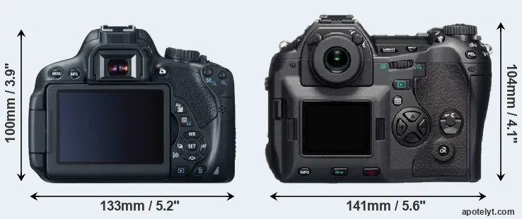 Comparison 650D or E-1 rear