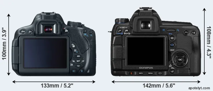 Comparison 650D or E-30 rear