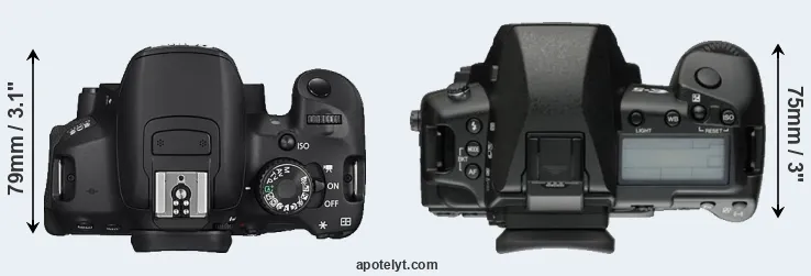 Compare 650D versus E-5 top