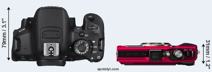 Compare 650D versus TG-4 top