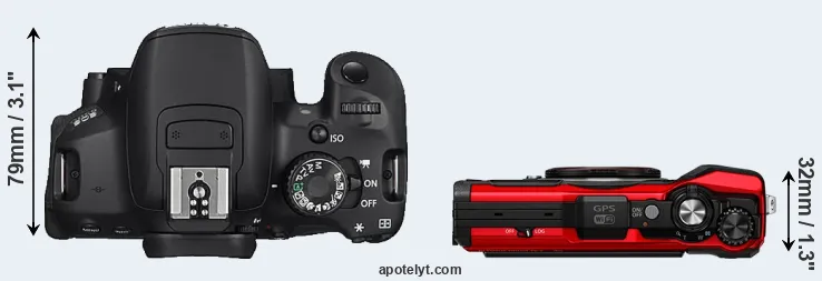 Compare 650D versus TG-6 top
