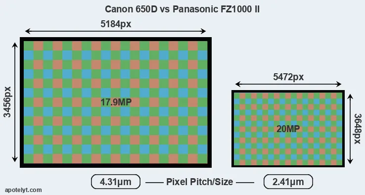 650D versus FZ1000 II MP