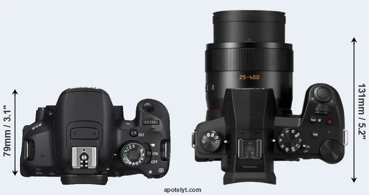 Compare 650D versus FZ1000 II top