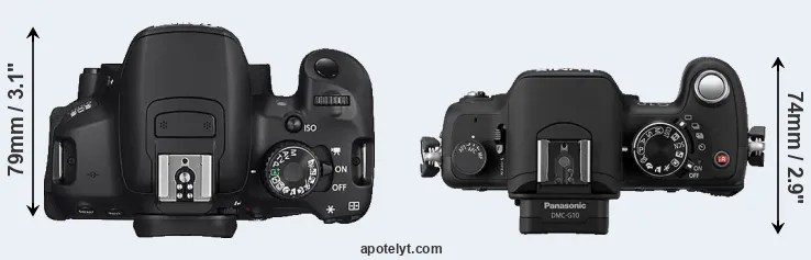 Compare 650D versus G10 top