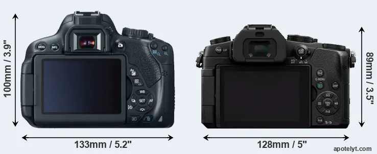 Comparison 650D or G80 rear