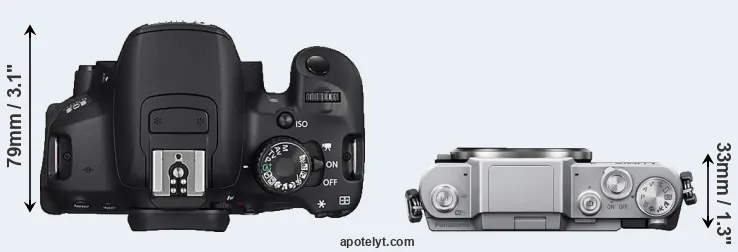 Compare 650D versus GF7 top