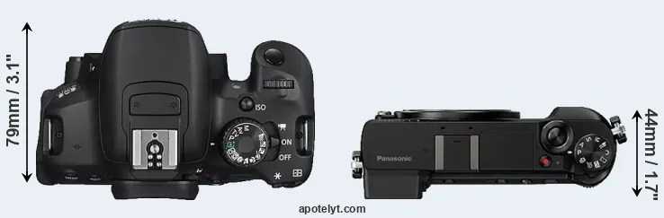 Compare 650D versus GX80 top