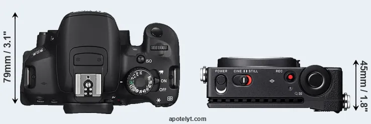 Compare 650D versus fp L top