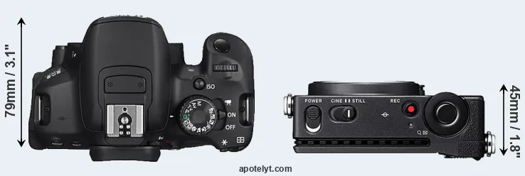 Compare 650D versus fp top