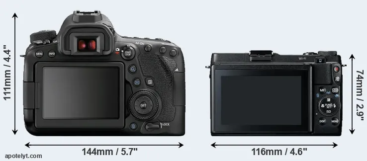 Comparison 6D Mark II or G1X Mark II rear