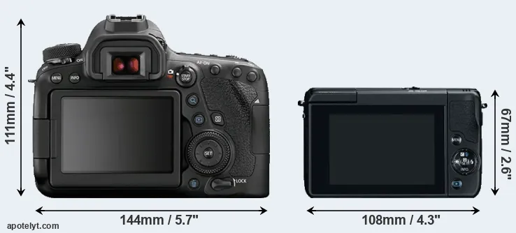 Comparison 6D Mark II or M10 rear