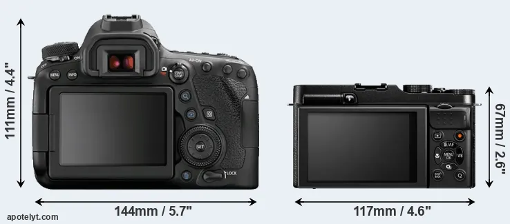 Comparison 6D Mark II or X-M1 rear